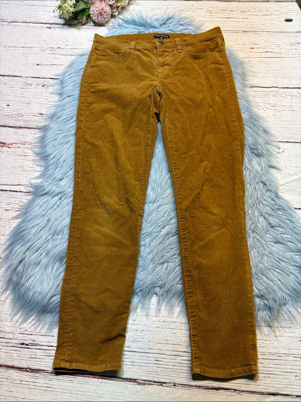 J. Crew Mercantile Corduroy Gold Skinny Pants sz 28
